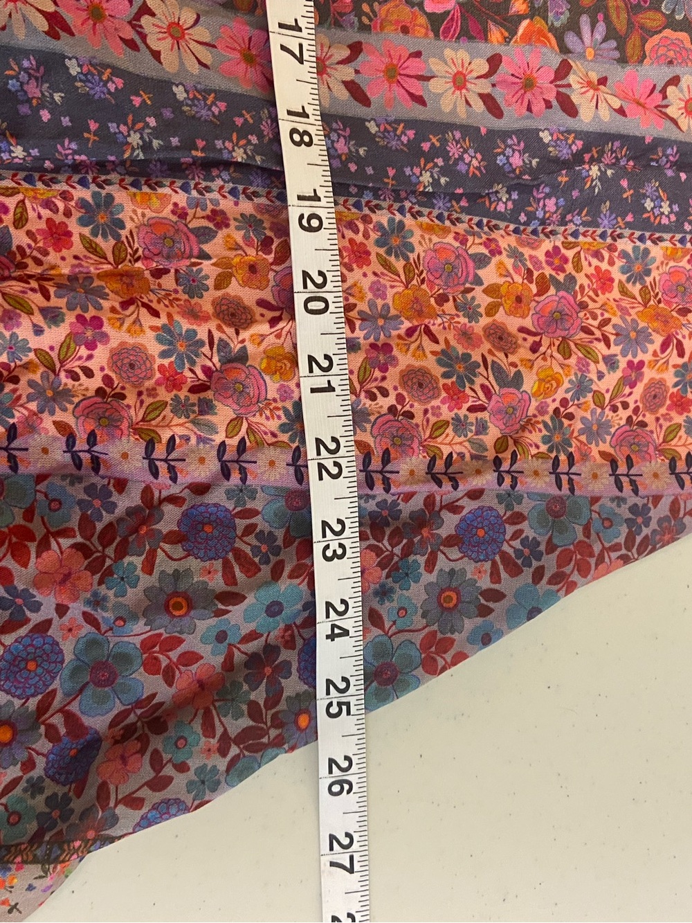 NATURAL LIFE Floral Patchwork Mini Dress in Pink, Blue, Brown - Picture 7 of 8